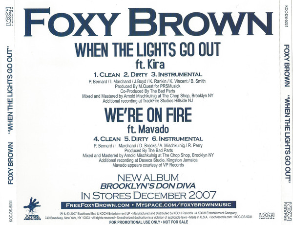 baixar álbum Foxy Brown - When The Lights Go Out