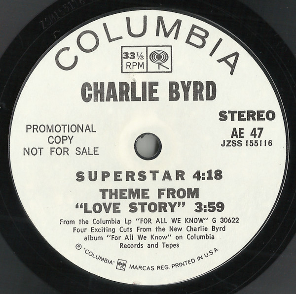 télécharger l'album Charlie Byrd - For All We Know Promo Sampler