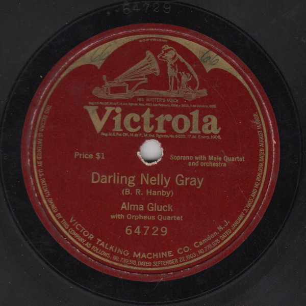 télécharger l'album Alma Gluck With Orpheus Quartet - Darling Nelly Gray