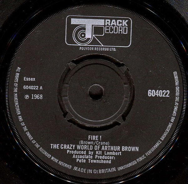 The Crazy World Of Arthur Brown – Fire (1968, Vinyl) - Discogs