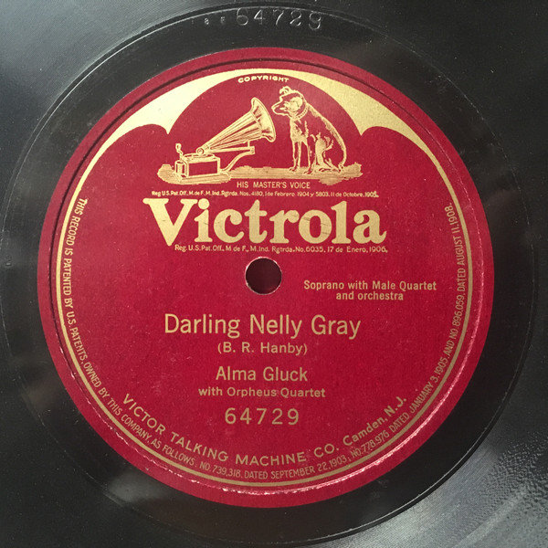 last ned album Alma Gluck With Orpheus Quartet - Darling Nelly Gray