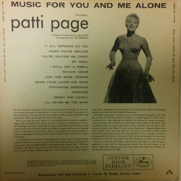 baixar álbum Patti Page - Page 2 A Collection Of Her Most Famous Songs