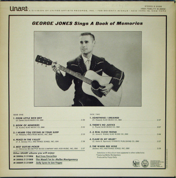 baixar álbum George Jones - Sings A Book Of Memories