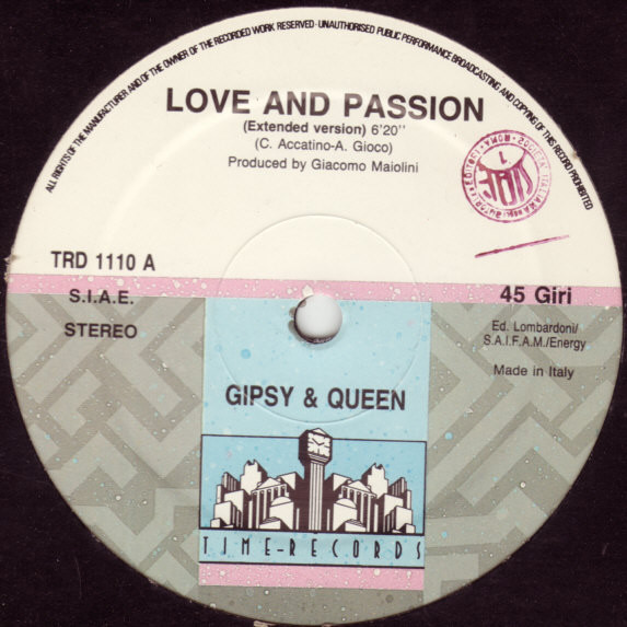 Gipsy & Queen – Love & Passion (1989, Vinyl) - Discogs