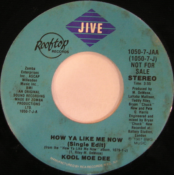 Kool Moe Dee – How Ya Like Me Now (1987, Vinyl) - Discogs
