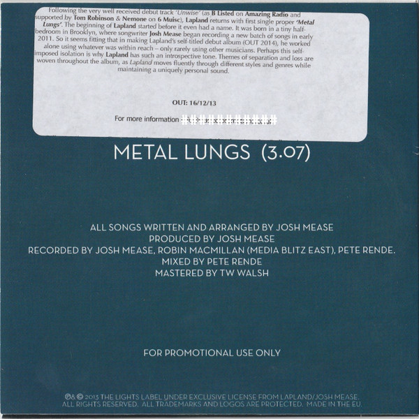 last ned album Lapland - Metal Lungs