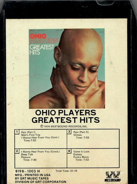 Ohio Players – Ohio Players Greatest Hits (1975, 8-Track Cartridge 