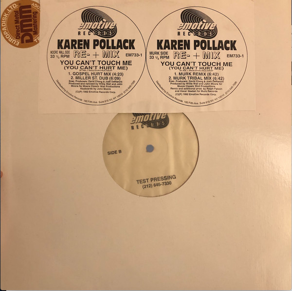 Karen Pollack – You Can't Touch Me (1995 Remixes) (1995, Vinyl 