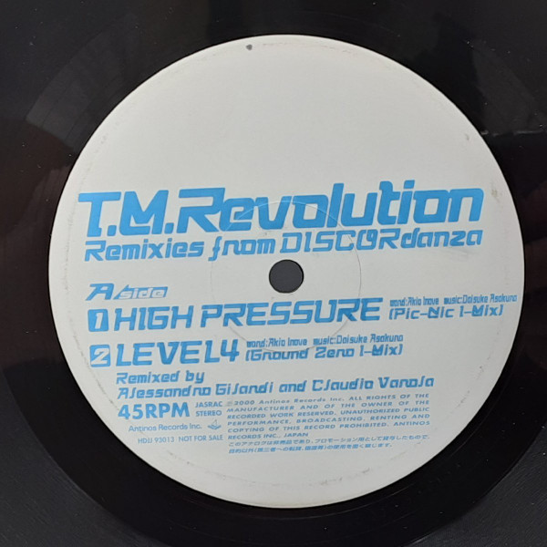 T.M.Revolution – Remixies from DISCORdanza (2000, Vinyl) - Discogs