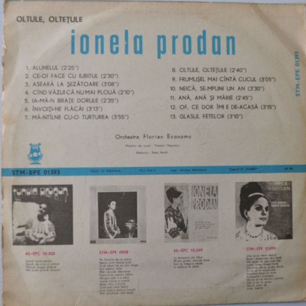 lataa albumi Ionela Prodan - Oltule Oltețule