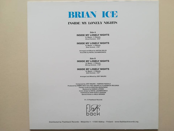 télécharger l'album Brian Ice - Inside My Lonely Nights