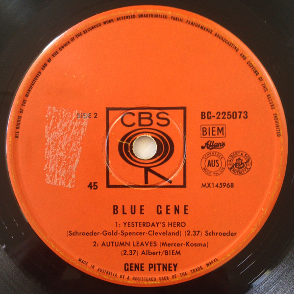 télécharger l'album Gene Pitney - Blue Gene