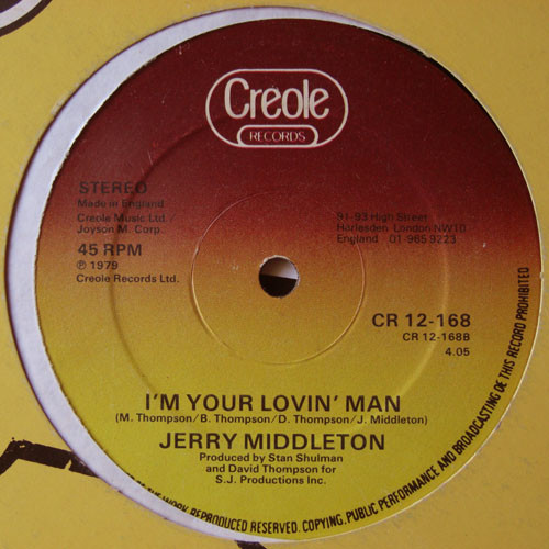 lataa albumi Jerry Middleton - Hey Girl Im Your Loving Man