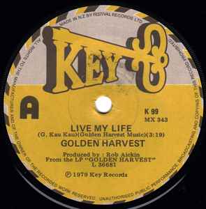 Golden Harvest - Live My Life album cover