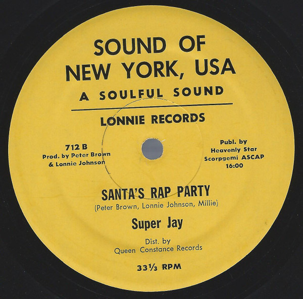 Super-Jay – Santa's Rap Party (1980, Vinyl) - Discogs