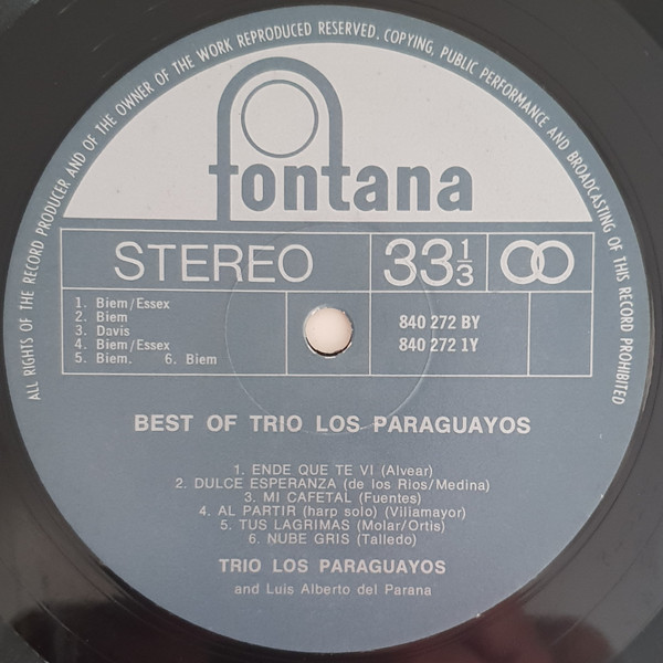 Album herunterladen Trio Los Paraguayos And Luis Alberto Del Parana - The Best Of Los Paraguayos