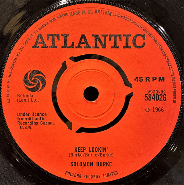 Solomon Burke – Keep Lookin' (1966, 3-Prong Centre, Vinyl) - Discogs