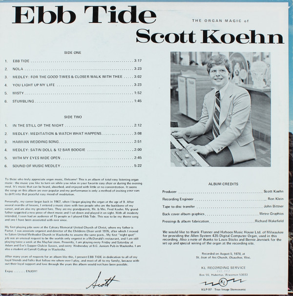 télécharger l'album Scott Koehn - Ebb Tide The Organ Magic Of Scott Koehn