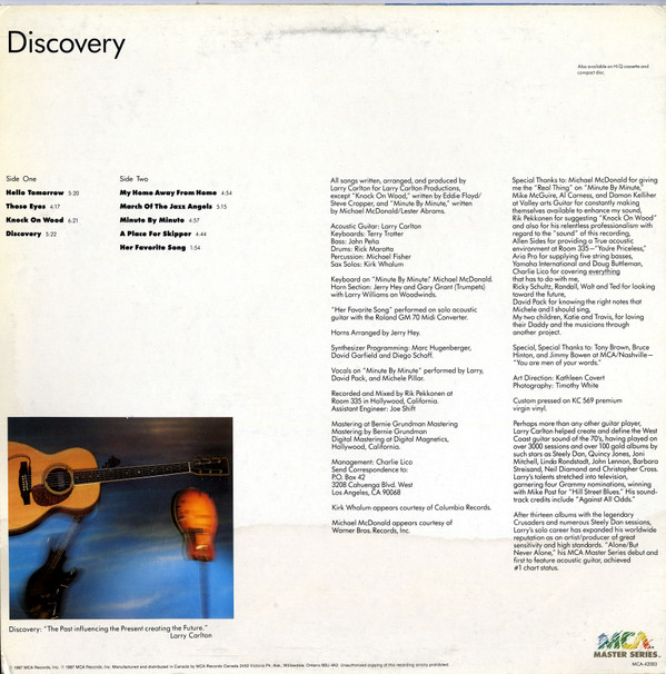 Larry Carlton - Discovery | MCA Records (MCA-42003) - 2