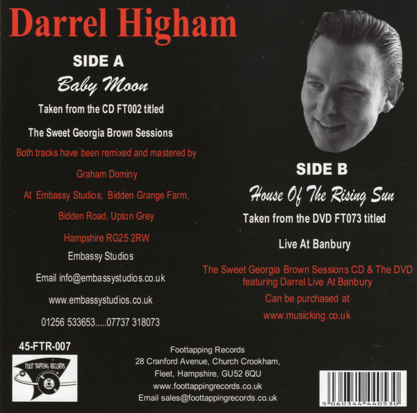 descargar álbum Darrel Higham - Baby Moon House Of The Rising Sun