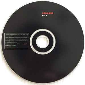 Radiohead KID A CD - Motion Picture Soundtrack - The National Anthem - 2000