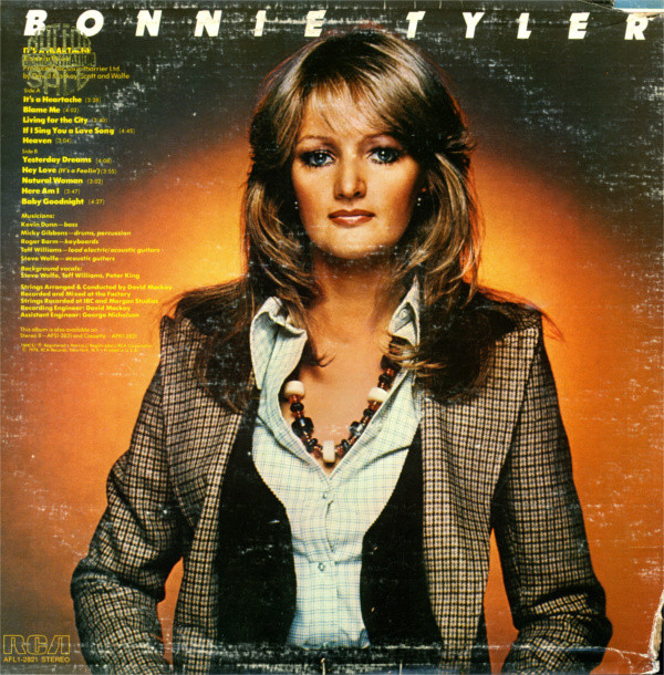 Bonnie Tyler - It's A Heartache | RCA Victor (AFL1-2821) - 2