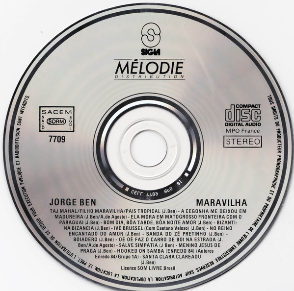 lataa albumi Jorge Ben - Maravilhas 7885