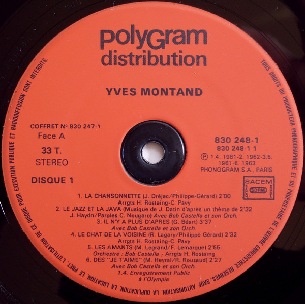descargar álbum Yves Montand - Versions Originales