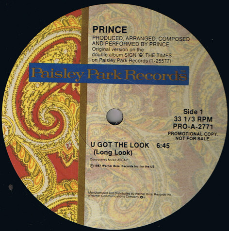 Prince – U Got The Look (1987, Vinyl) - Discogs