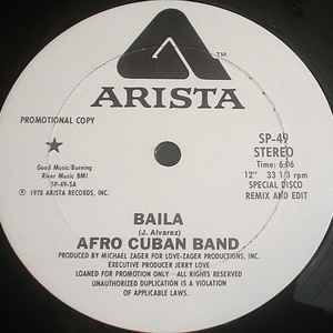 Afro Cuban Band* - Baila / The Moon Is The Daughter Of The Devil