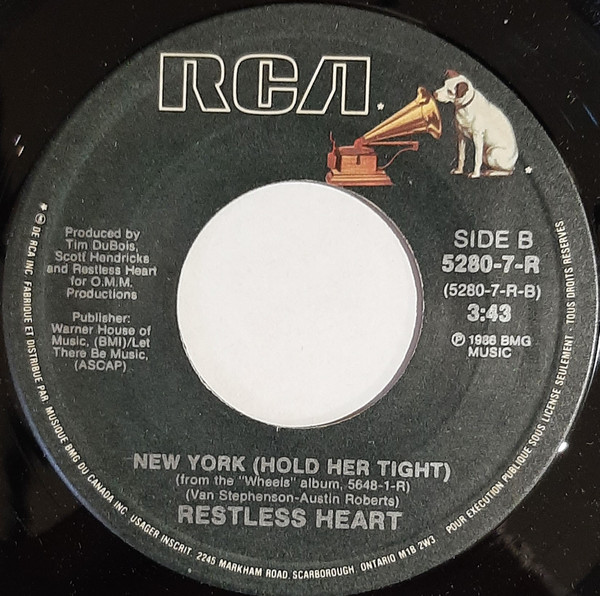baixar álbum Restless Heart - Wheels New York Hold Her Tight