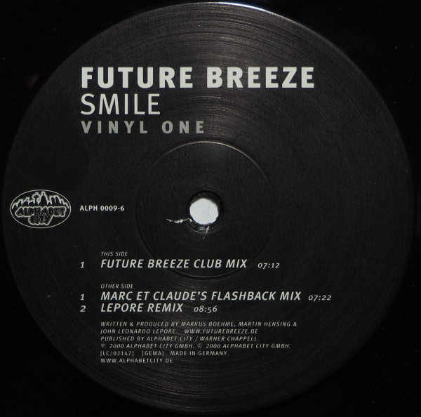 Future Breeze – Smile (2000, Vinyl One, Vinyl) - Discogs