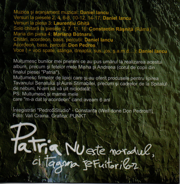 Album herunterladen Daniel Iancu - Patria Spitalul De Nebuni