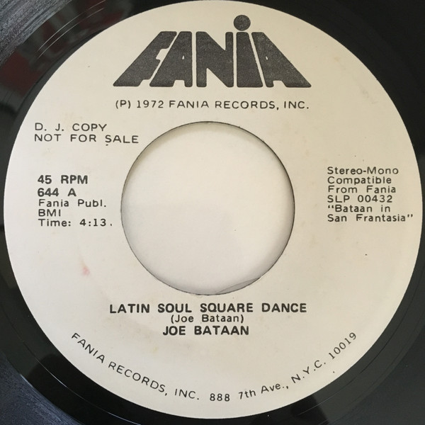 Joe Bataan Latin Soul Square Dance 1972 Vinyl Discogs