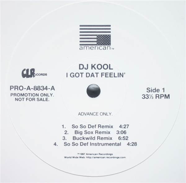 DJ Kool – I Got Dat Feelin' (1996, CD) - Discogs