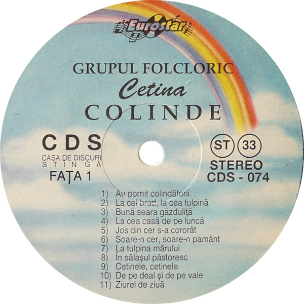 descargar álbum Grupul folcloric Cetina al Școlii de Artă Focșani - Colinde