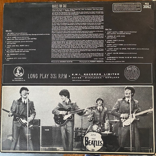 The Beatles - Beatles For Sale | Parlophone (PCS 3062) - 3