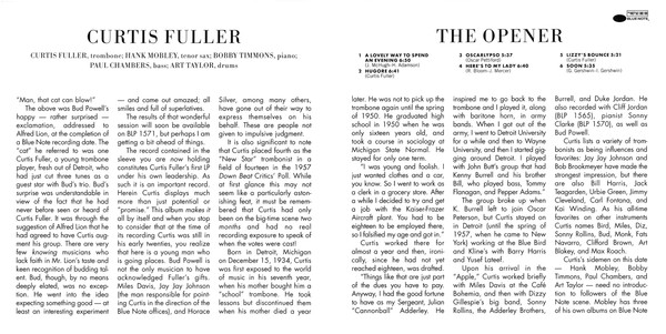Album herunterladen Curtis Fuller - The Opener