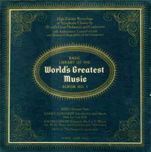 Georges Bizet - Basic Library Of The World's Greatest Music - Album No. 1 album cover
