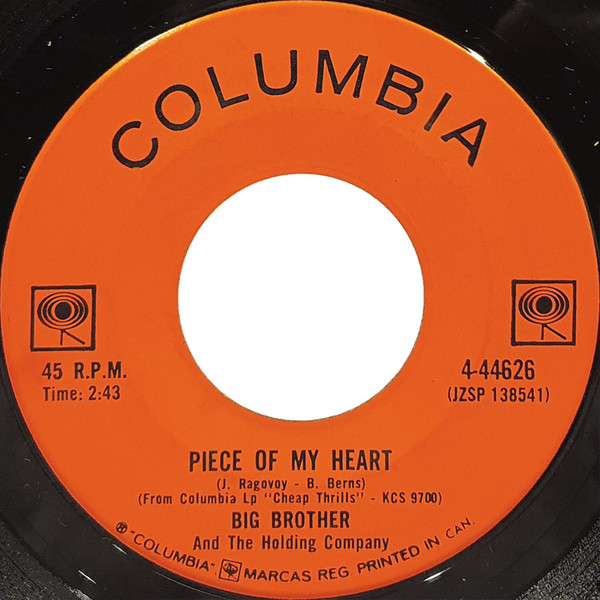 Piece Of My Heart by Big Brother & the Holding Company - Songfacts