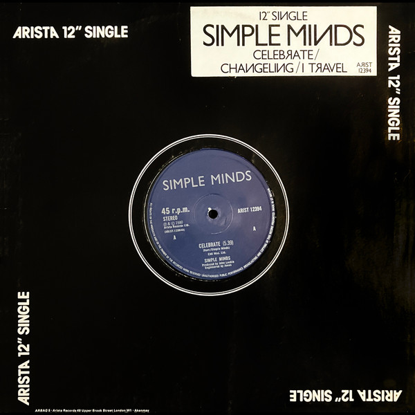 Simple Minds – Celebrate (1981, Vinyl) - Discogs