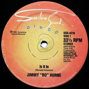 Is It In / I Wanna Go Home With You - Jimmy "Bo" Horne