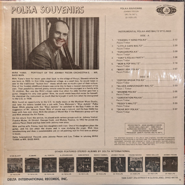 télécharger l'album Johnny Pecon With Lou Trebar - Polka Souvenirs