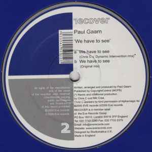 Paul Gaarn - We Have To See album cover