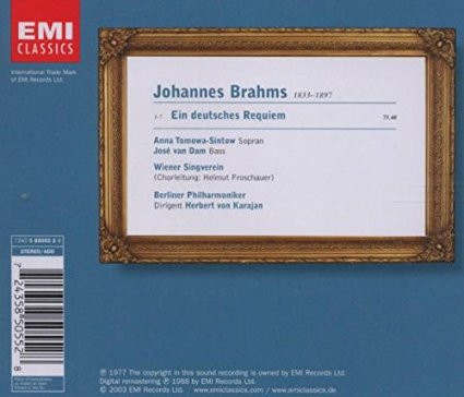 descargar álbum Johannes Brahms Herbert von Karajan, Orchestre Philharmonique De Berlin - Ein Deutsches Requiem