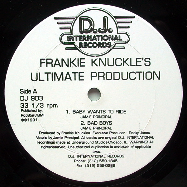 Frankie Knuckle's – Ultimate Production (1991, Vinyl) - Discogs