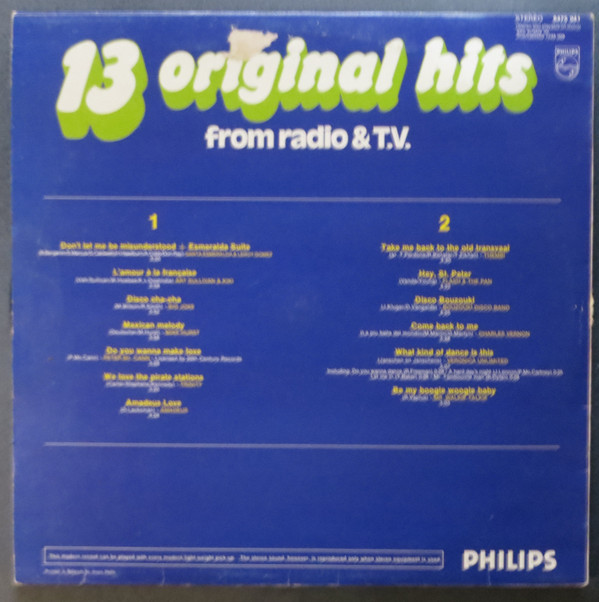 Album herunterladen Various - 13 Original Hits From Radio TV