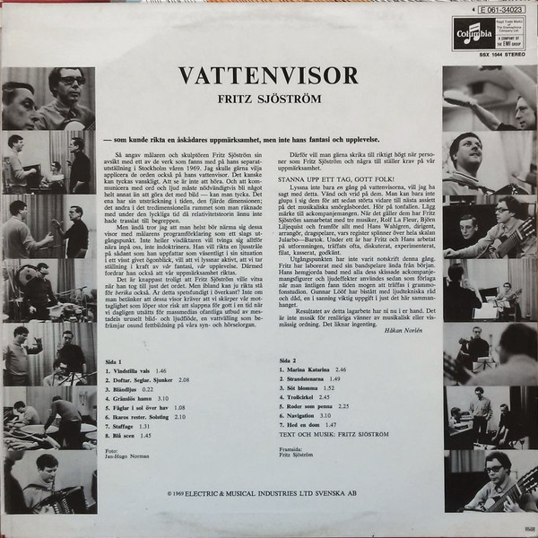 Album herunterladen Fritz Sjöström - Vattenvisor