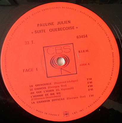 descargar álbum Pauline Julien - Suite Québécoise