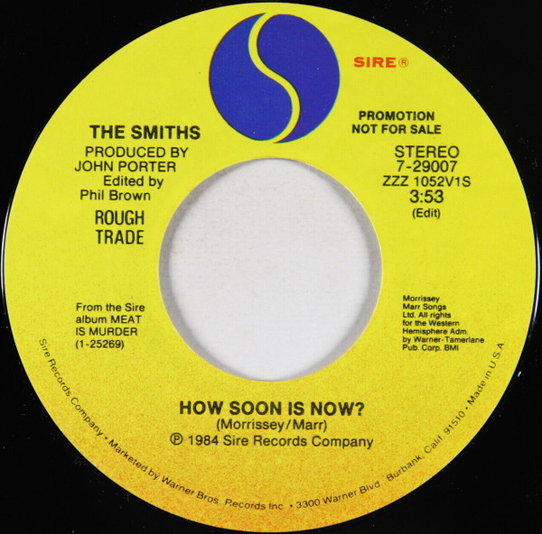 The Smiths – How Soon Is Now? (1985, Push-out Centre, Vinyl) - Discogs